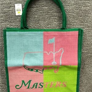 Masters Green and Pink Tote Bag